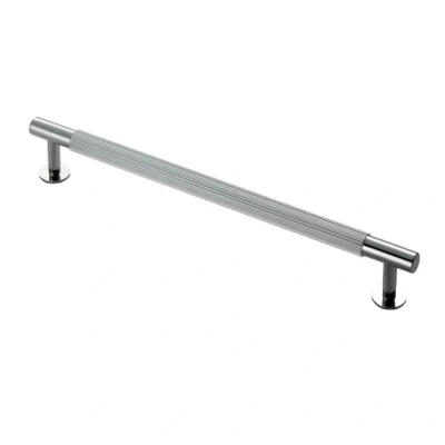 Afbeelding van Fingertip Designs Meubelgreep &quot;Lines&quot; 224mm Gepolijst Chrome