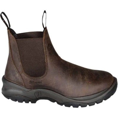 Afbeelding van Grisport Werkschoenen 72457 Var 8 S3 Bruin Maat 39 Leer Stalen neus Instapper Gesloten Hiel Schokabsorberend Slip en Slijtvast Hoog