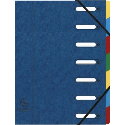 Afbeelding van Exacompta 55072E 8x TRIEUR FENETRES 7 COMP. BLEU