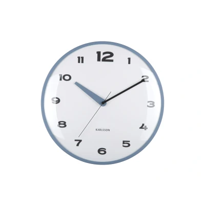 Afbeelding van Karlsson Wandklok Brisk Dome Classic blue Ø40cm