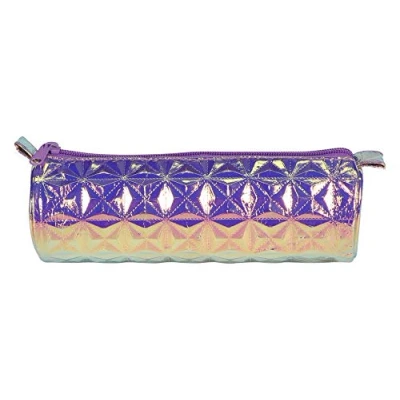 Afbeelding van Clairefontaine 420025C groot etui, rond, holografisch, 7 x 22 cm, violet