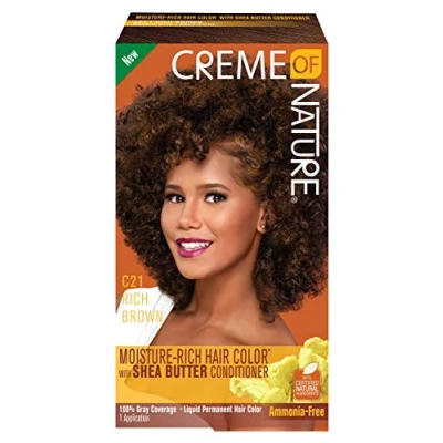 Afbeelding van CREME OF NATURE LIQUID HAIR COLOR RICH BROWN C21