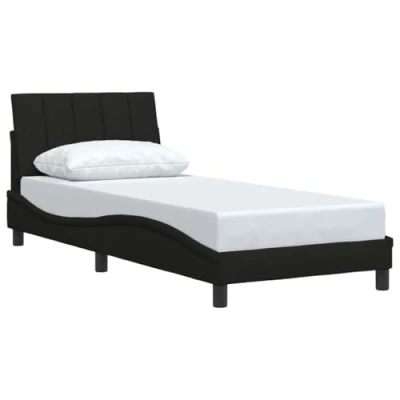 Afbeelding van vidaXL Bedframe zonder matras 90x200 cm stof zwart