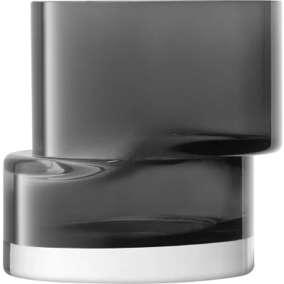 Afbeelding van L.S.A. Tier Kandelaar met Kaars 13,5 cm Grey / Glass