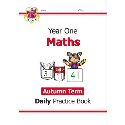 Afbeelding van CGP Year 1 Daily Workbooks KS1 Maths Practice Book: Autumn Term
