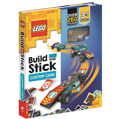 Afbeelding van LEGO® Build and Stick Activity Box Stick: Custom Cars (Includes bricks, book over 260 stickers)