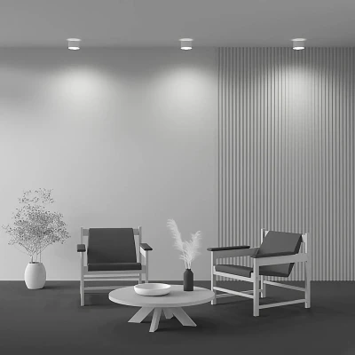 Afbeelding van Maytoni LED plafondlamp Planet, wit Ø 12cm aluminium 3.000K