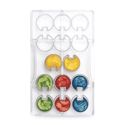 Afbeelding van Chocolade mal 3D ringen Decora