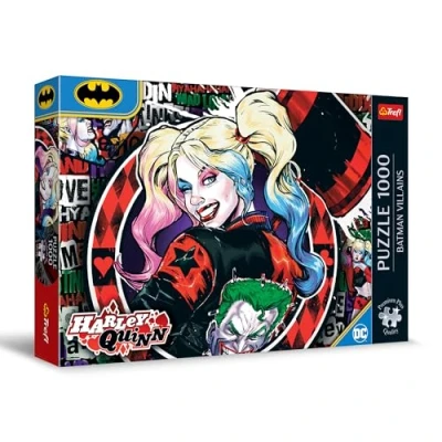 Afbeelding van Trefl Premium Plus kwaliteit Puzzel: Harley Quinn 1000 stukjes, puzzelserie met favoriete figuren, voor volwassenen en kinderen vanaf 12 jaar