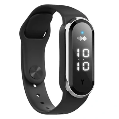 Afbeelding van Anti muggen armband horloge met usb kabel ultrasone muggenverjager