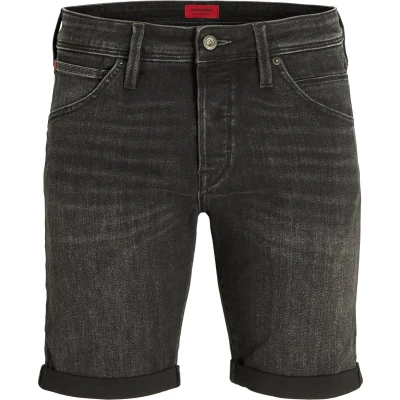 Afbeelding van Jack &amp; Jones Jjirick Jjfox Jeansshort, Heren, Maat: XXL, Black denim