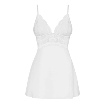 Afbeelding van Obsessive Babydoll Setje Met Kant Wit