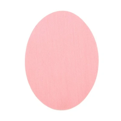 Afbeelding van Haberdashery Online 6 x kniebeschermers voor kinderen om op te strijken, elleboogbeschermers ter bescherming van je kleding en het repareren broeken, jassen, truien, overhemden, 10,5 8 cm, 32 roze