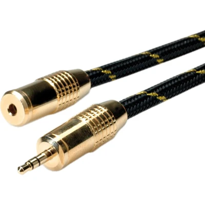 Afbeelding van ROLINE GOLD 3,5mm audio verlengkabel Male/Female, 2,5 m