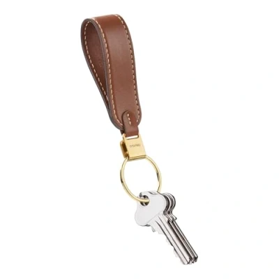 Afbeelding van Orbitkey Loop Keychain Leather caramel