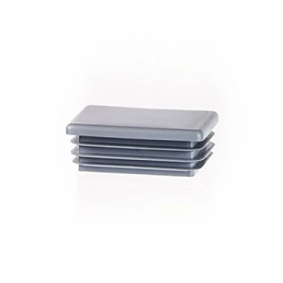 Afbeelding van Stop voor rechthoekige buis, dop 70x50 mm, grijs, 5 stuks. Kunststof eindkappen 7x5 cm EMFA®.