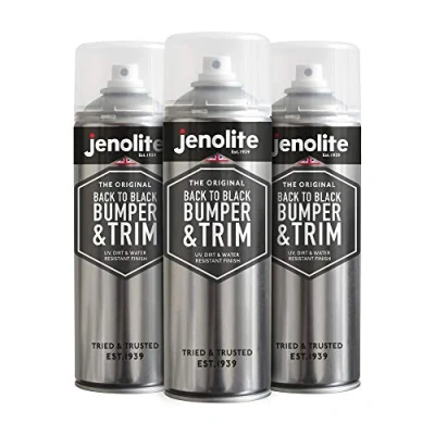 Afbeelding van JENOLITE Back To Black Bumper &amp; Trim Herstelt en beschermt Ideaal voor bumpers, bekleding rubber 3 x 500 ml