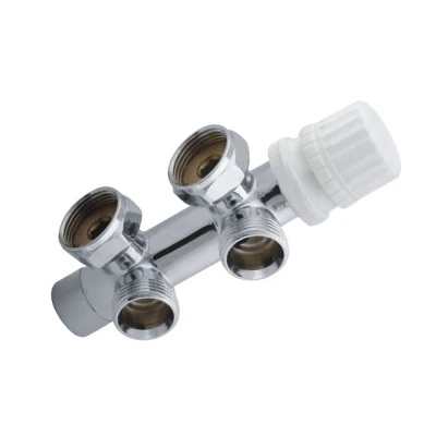 Afbeelding van Riko thermostatisch 3/4 onderblok haaks links chroom