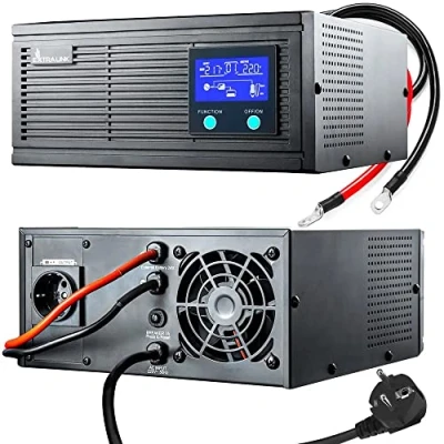 Afbeelding van Extralink UPS back upvoeding 3000 VA/2100 W zuivere omvormer Sinus Pro 24 VDC LCD Geïntegreerde beveiliging CPU besturing Ononderbroken stroomvoorziening voeding
