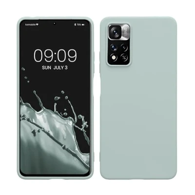 Afbeelding van kwmobile telefoonhoesje geschikt voor Xiaomi Redmi Note 11 Pro / (5G) 12 (4G) Hoesje smartphone Back cover in cool mint