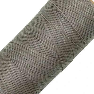 Afbeelding van LINHASITA Spoel gewaxt garen, 100 g/360 m, dikte 0,5 mm, macramé polyestergaren, 30 kleuren, grijs