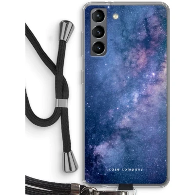 Afbeelding van hoesje met Koord geschikt voor Samsung Galaxy S21 Nebula Telefoonhoesje Zwart Bescherming aan alle Kanten en Over de Schermrand