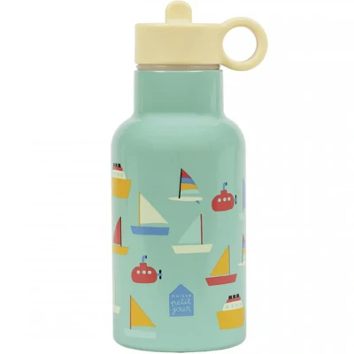 Afbeelding van Drinkfles Metaal schepen 18.5/7 cm