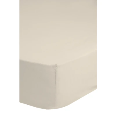 Afbeelding van Jersey Hoeslaken 90x220cm 100% Katoen Tot 25cm Matrasdikte Ecru Wit