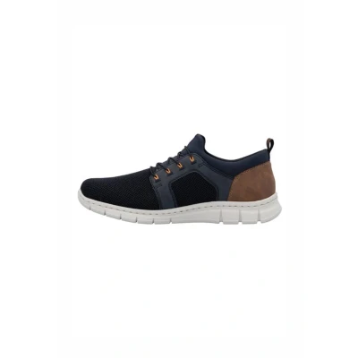 Afbeelding van Rieker B779614 Sneakers laag, Heren, Maat: 42, Blue Imitatieleer/ textiel