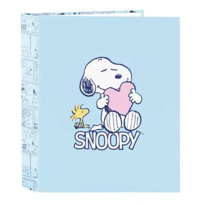 Afbeelding van Ringmap Snoopy Love Blauw A4 27 x 33 6 cm