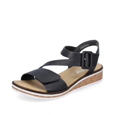 Afbeelding van Rieker, dichte sandalen voor dames, Zwart 02