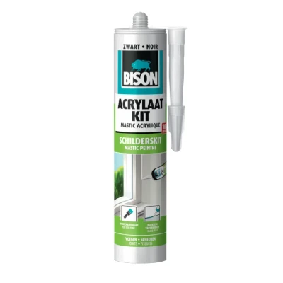 Afbeelding van Bison acrylaatkit zwart 310 ml