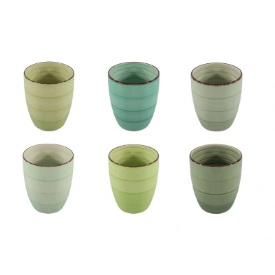 Afbeelding van Studio Tavola Bekers Summer Green 350 ml 6 stuks