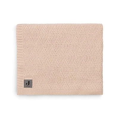 Afbeelding van Jollein Baby Deken Wieg 75x100cm River Knit Pale Pink