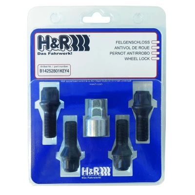 Afbeelding van H&amp;R B14252801KEY4 Anti diefstal wielbouten