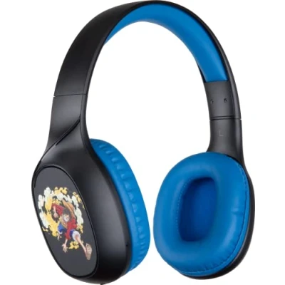 Image de Konix One Piece Casque audio supra auriculaire sans fil Bluetooth 5.3 pour smartphones et tablettes Autonomie 30 h Câble Jack 3,5 mm Motif Luffy