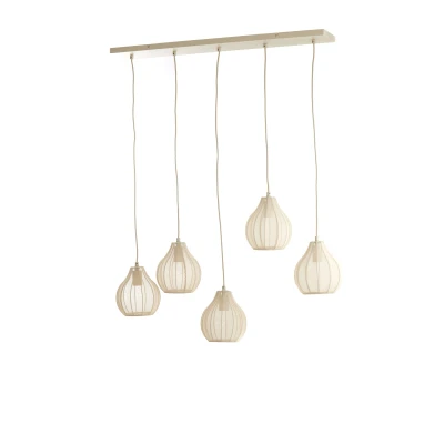 Afbeelding van Light &amp; Living Hanglamp ELATI 100x15x21.5cm Bruin