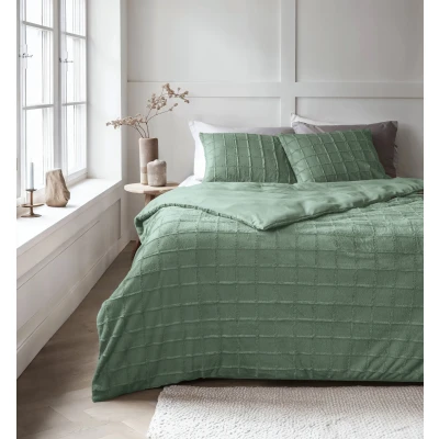 Afbeelding van Dekbedovertrek Teddy Lits Jumeaux 240x200 Sleeptime Groen