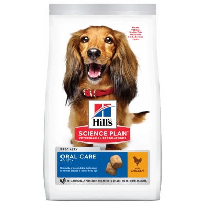 Afbeelding van Hill&#039;s Canine Adult Oral Care Medium Kip Hondenvoer 12 kg