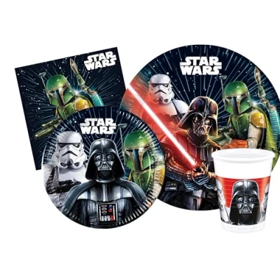 Image de Ciao Kit Party Table Star Wars (assiettes, verres, serviettes), multicolore, AZ072