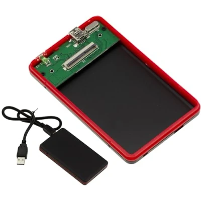 Image de Boitier NOIR MAT Pour Disque Dur ZIF 1.8 Liaison USB 2.0 Avec Accessoires