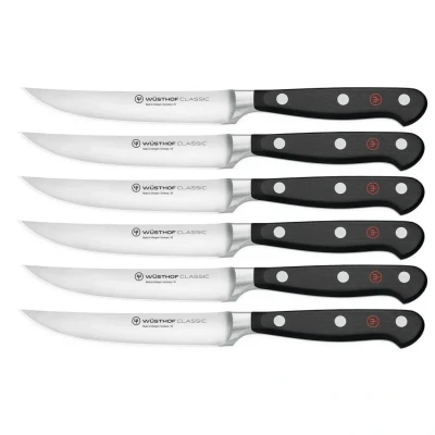 Afbeelding van Wüsthof Classic Steakmessenset RVS (Set van 6)
