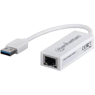 Afbeelding van Manhattan Gigabit Ethernet Adapter Netwerkadapter 1 GBit/s USB 3.2 Gen (USB 3.0)
