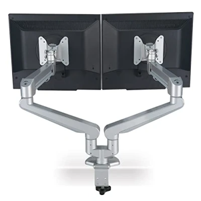 Afbeelding van Modernsolid monitor steun voor 2 monitoren bevestiging op bureau met gasveren