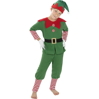Afbeelding van FUNIDELIA Kerst Elven kostuum voor jongens 3 4 jaar (98 110 cm)