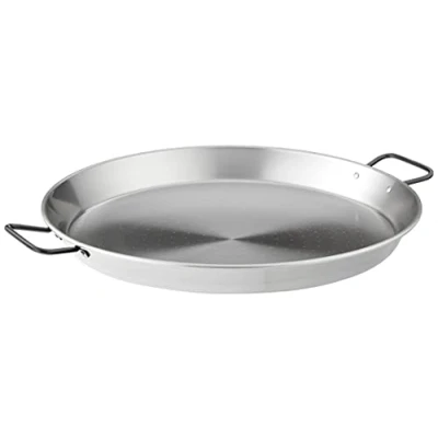 Afbeelding van Garcima Paella pan van gepolijst staal, grijs, 45 cm, 1 stuk