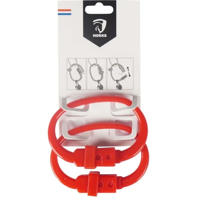 Afbeelding van Horka Safety Clips rood maat:one size