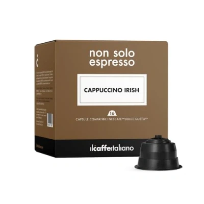 Image de Frhome Il Caffè Italiano Capsules Compatibles Dolce Gusto Cappuccino Irish 64 pcs Boisson goût Baileys Made in Italy