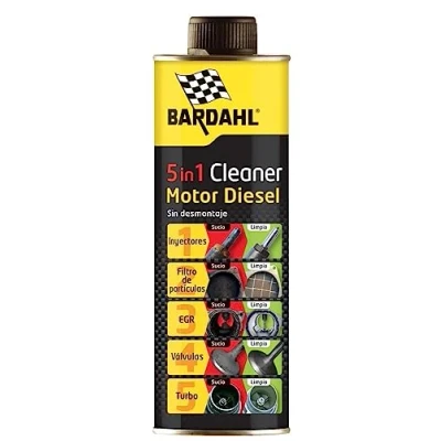 Afbeelding van BarDahl Diesel 5 in 1 koolstofverwijderaar voor auto, reinigt motorvuil, beschermt injectoren, deeltjesfilter, EGR ventiel, uitlaat en turboventiel, 0,5 liter