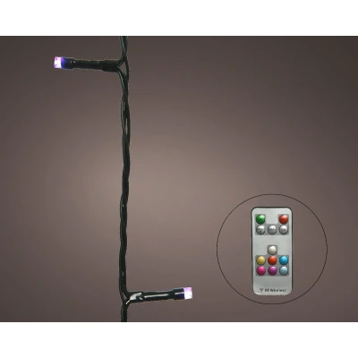 Afbeelding van Slimme kerstboomverlichting LED met afstandbediening RGB W 19,9m 200 lampjes